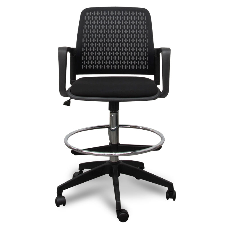 Clayton Drafting Office Chair - Black