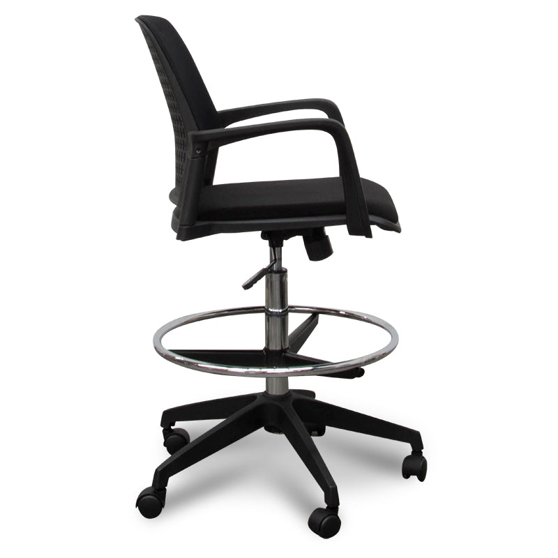 Clayton Drafting Office Chair - Black