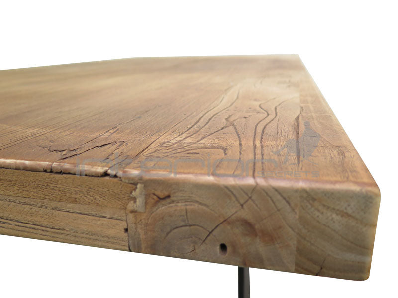 Reclaimed Elm Wood Table 1.5m - Rustic Natural