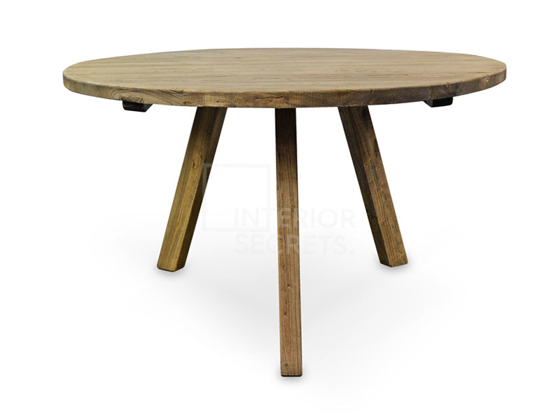 Reclaimed 1.25m Round Dining Table