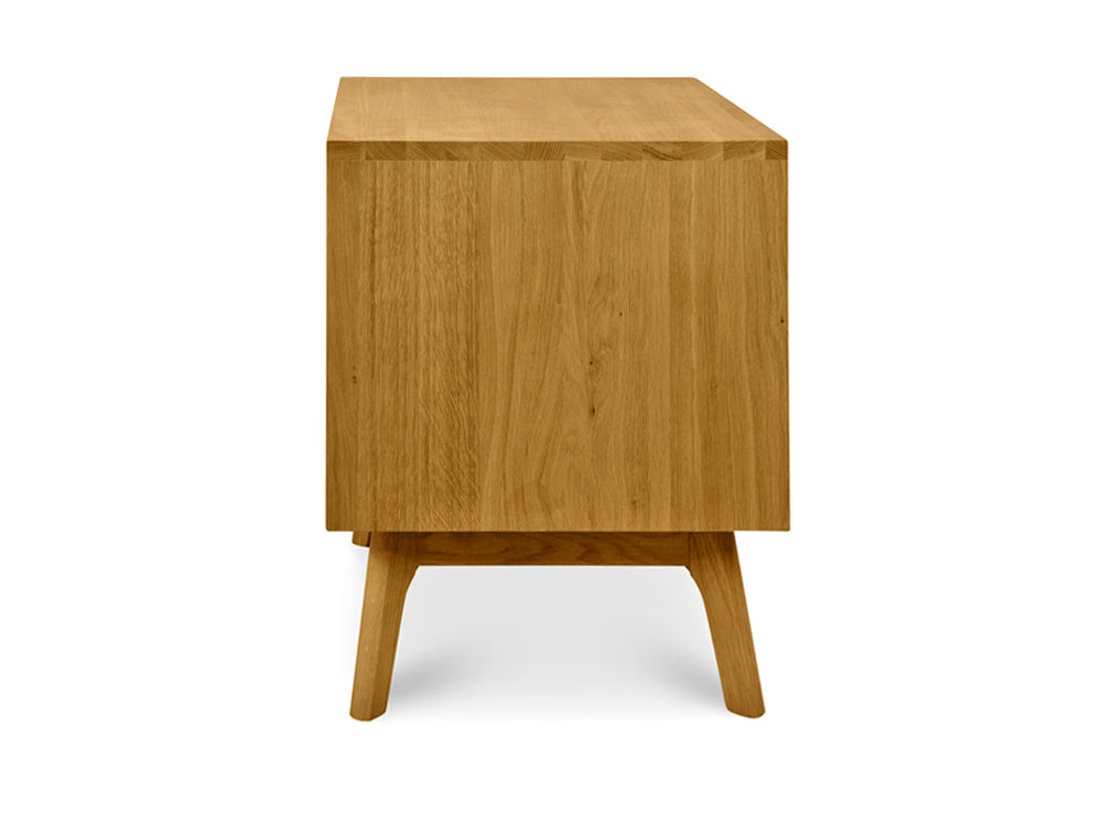 Natural Oak Wooden Bedside Table - Natural Oak