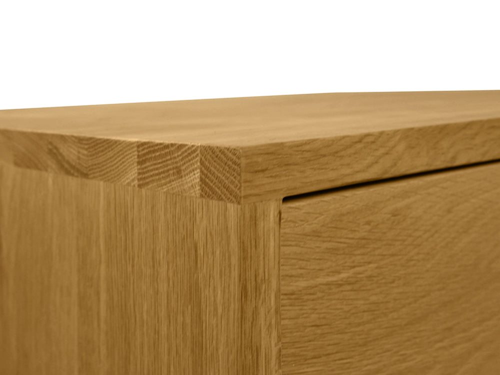 Natural Oak Wooden Bedside Table - Natural Oak