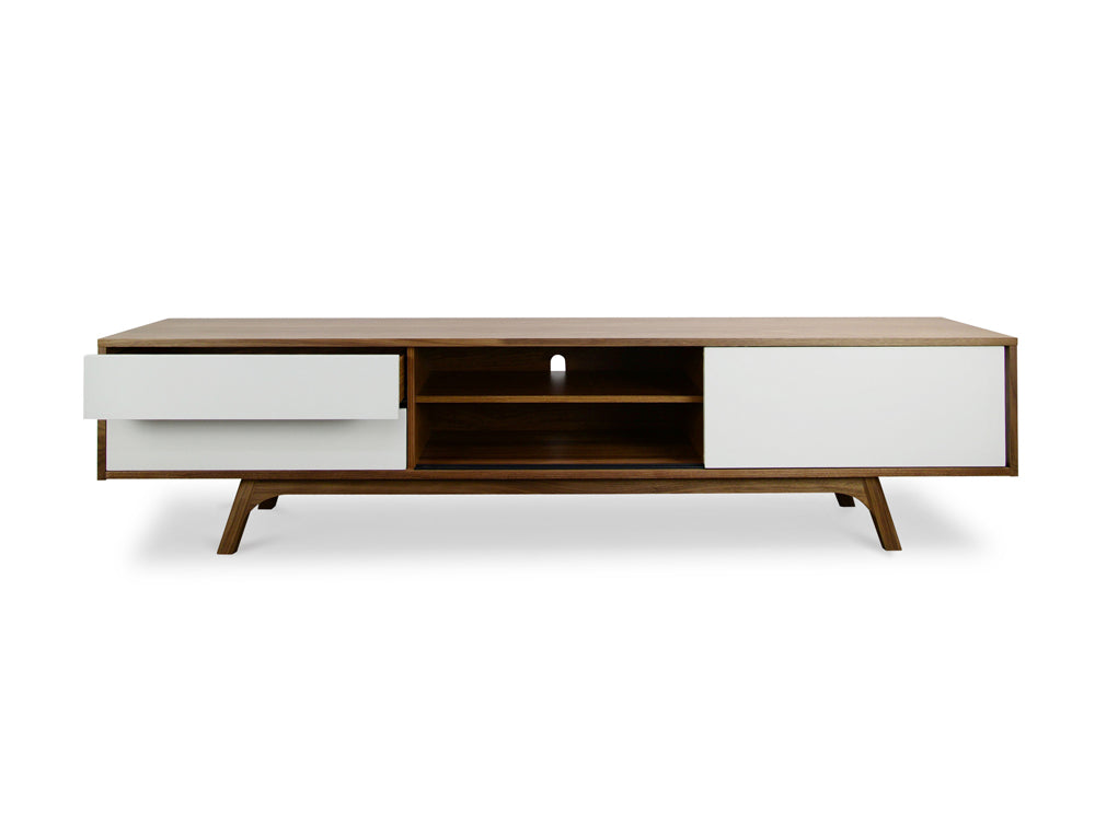 Mora 2.1m Entertainment TV Unit - Walnut