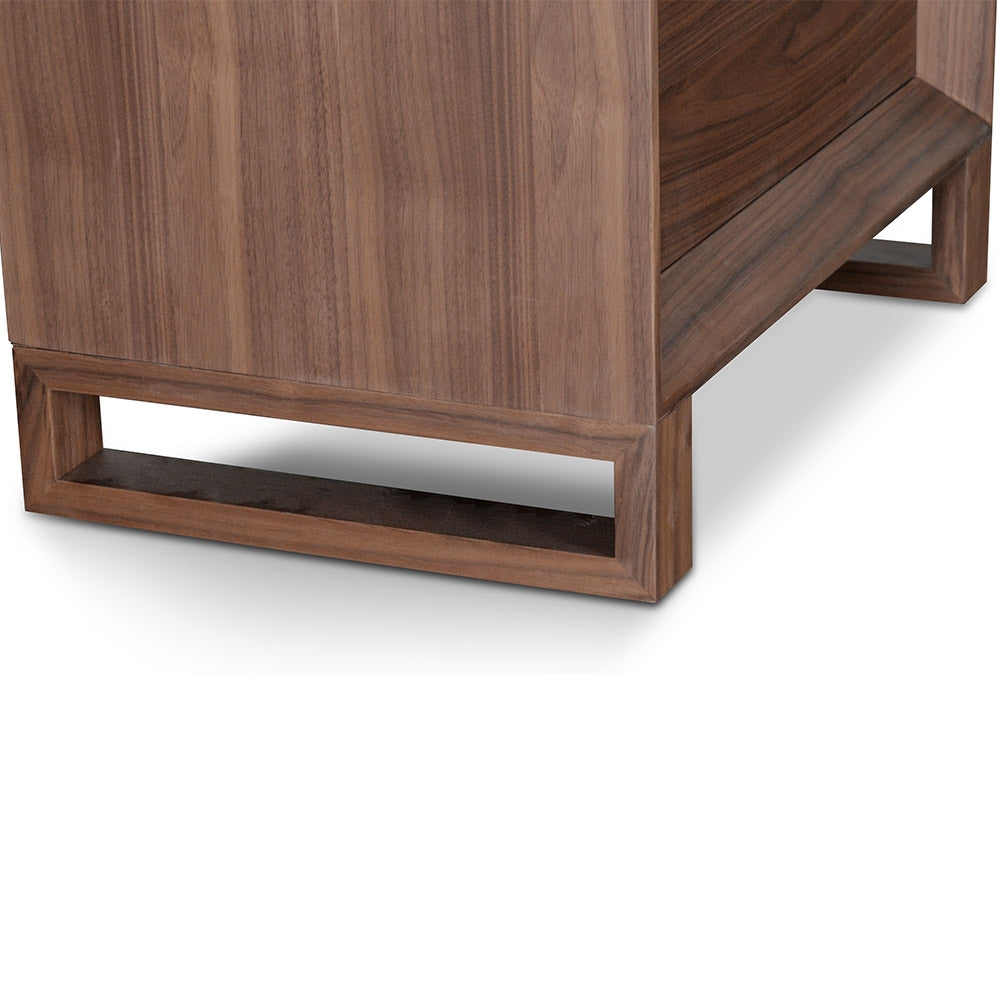 Walnut Bedside Table