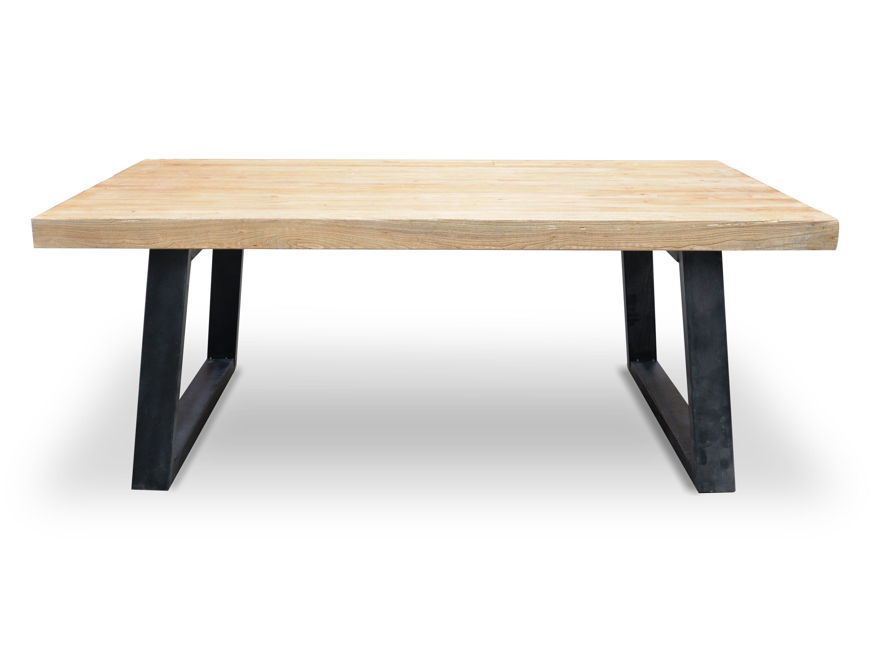 1.98m Reclaimed Elm Wood Dining Table