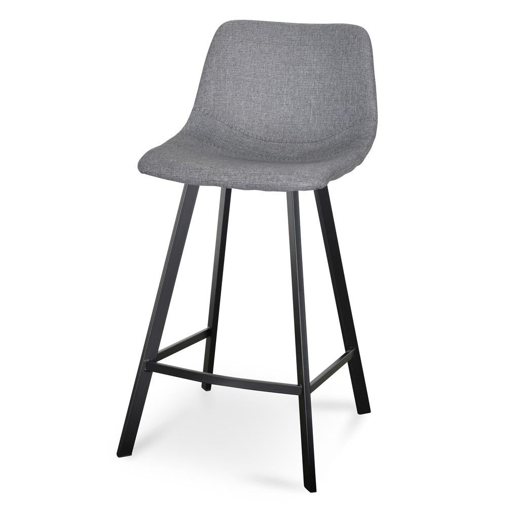 Duke 65cm Bar Stool - Dark Grey (Set of 2)