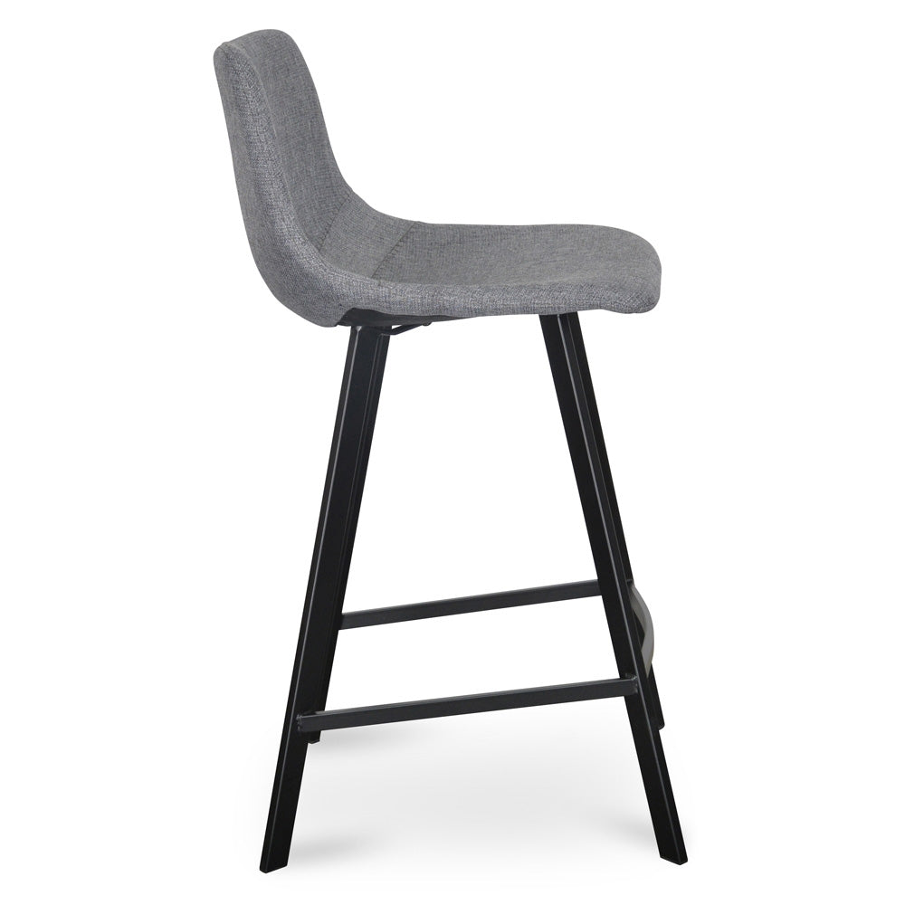 Duke 65cm Bar Stool - Dark Grey (Set of 2)