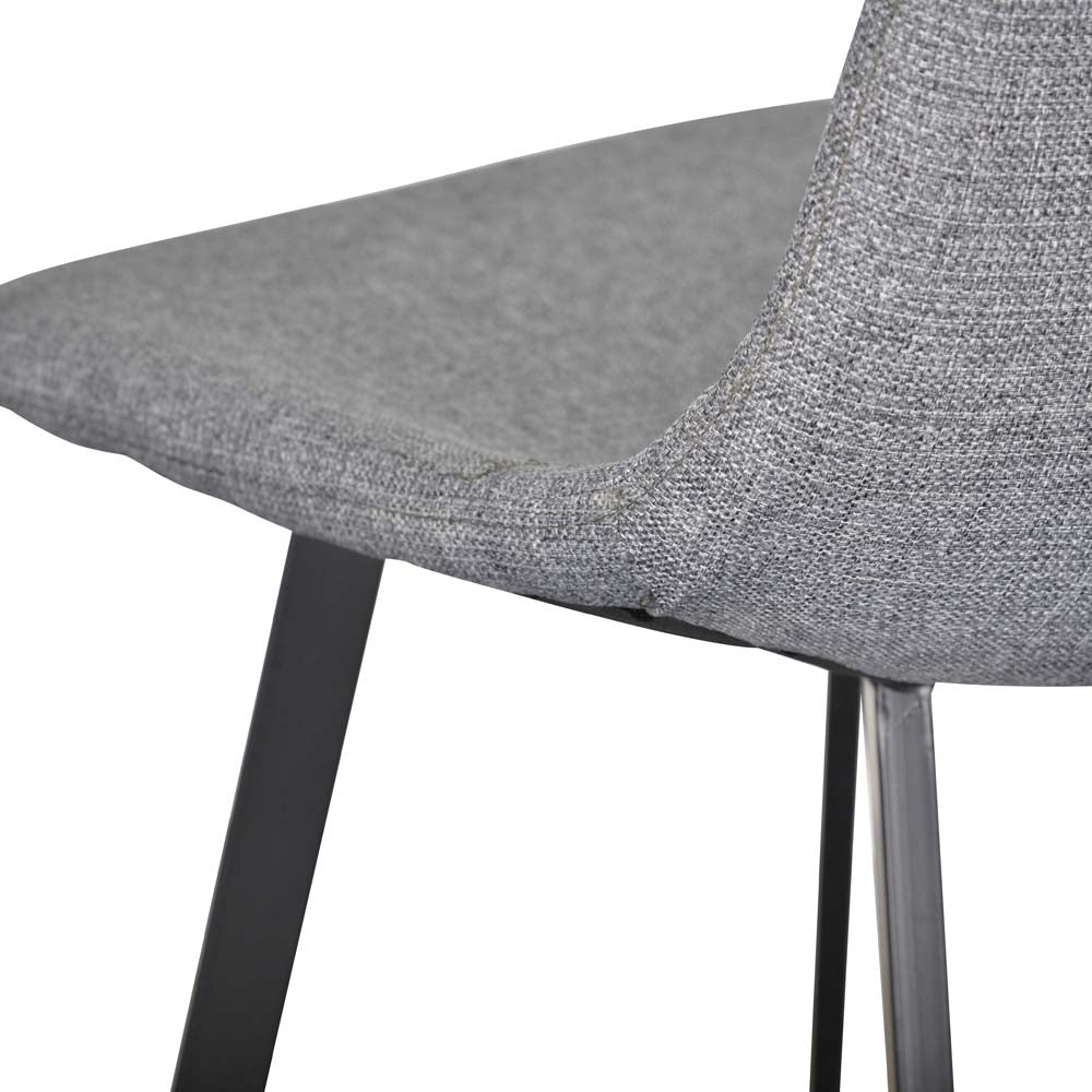 Duke 65cm Bar Stool - Dark Grey (Set of 2)