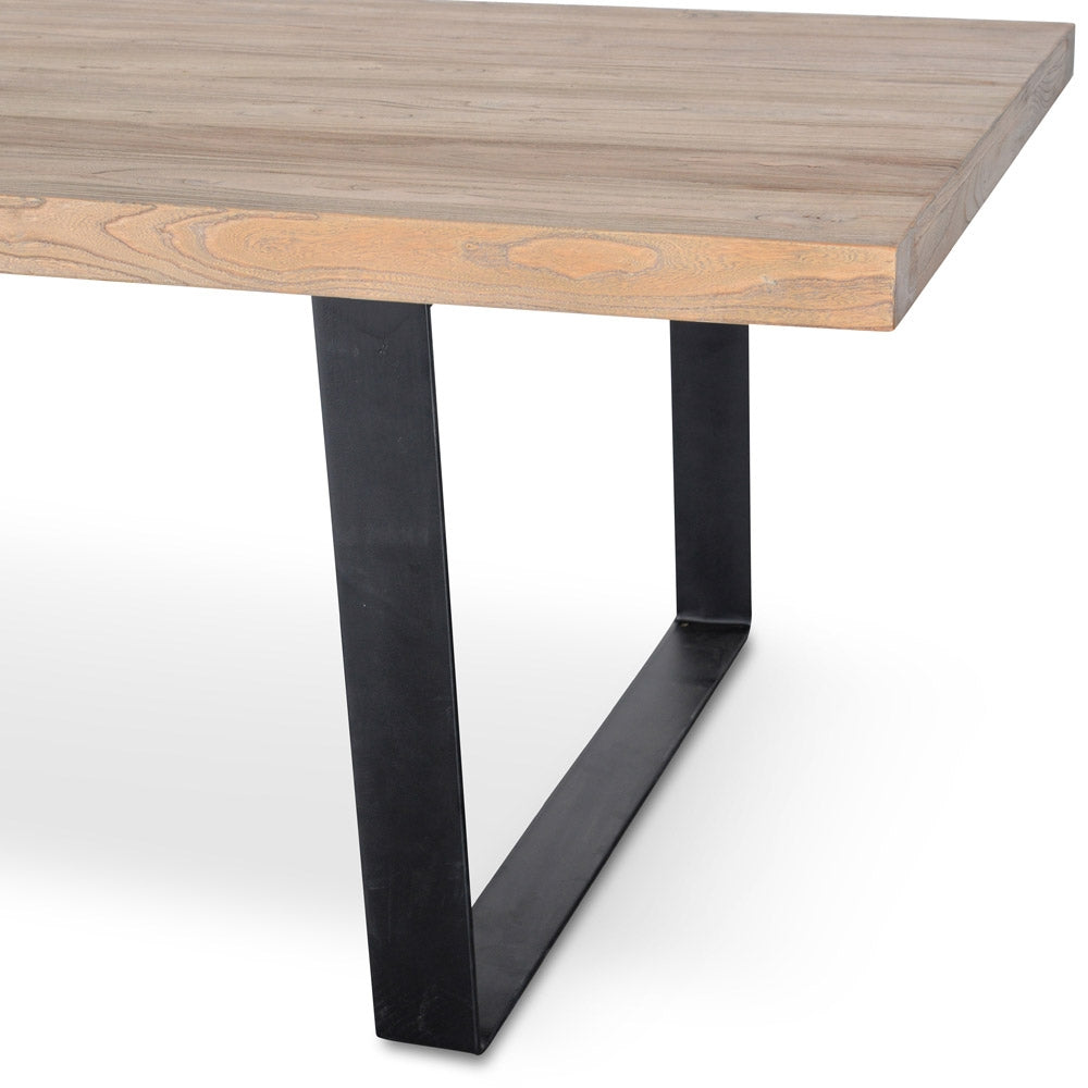 Reclaimed Dining Table 2.4m - Rustic Natural