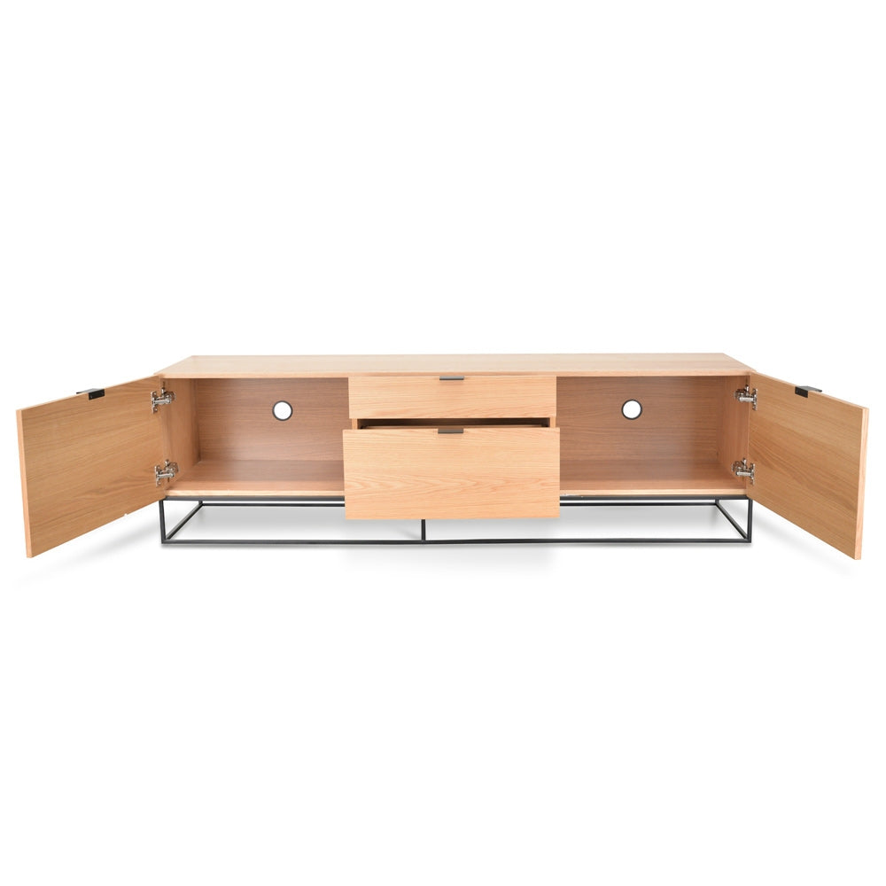 180cm Entertainment TV Unit - Natural Oak