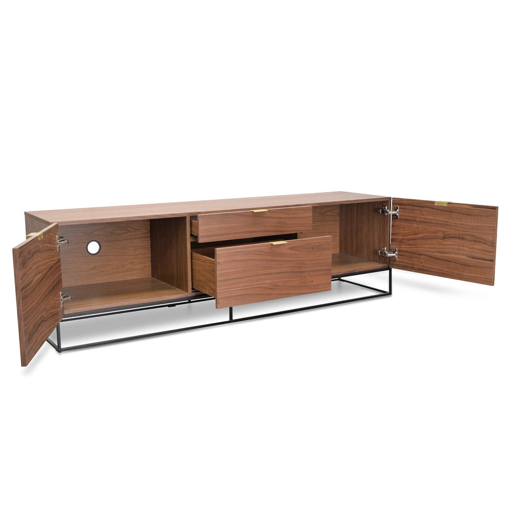 180cm Entertainment TV Unit - Walnut