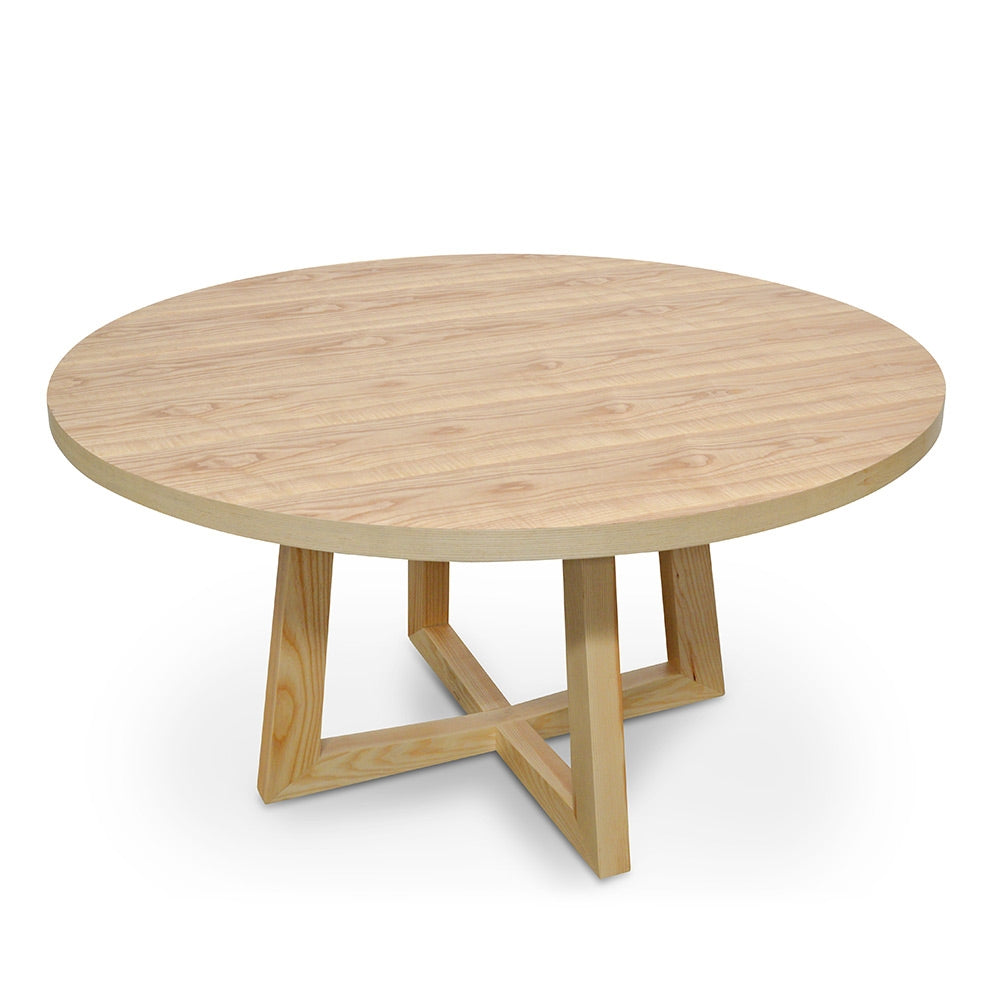 Kim 1.5m Round Dining Table - Natural