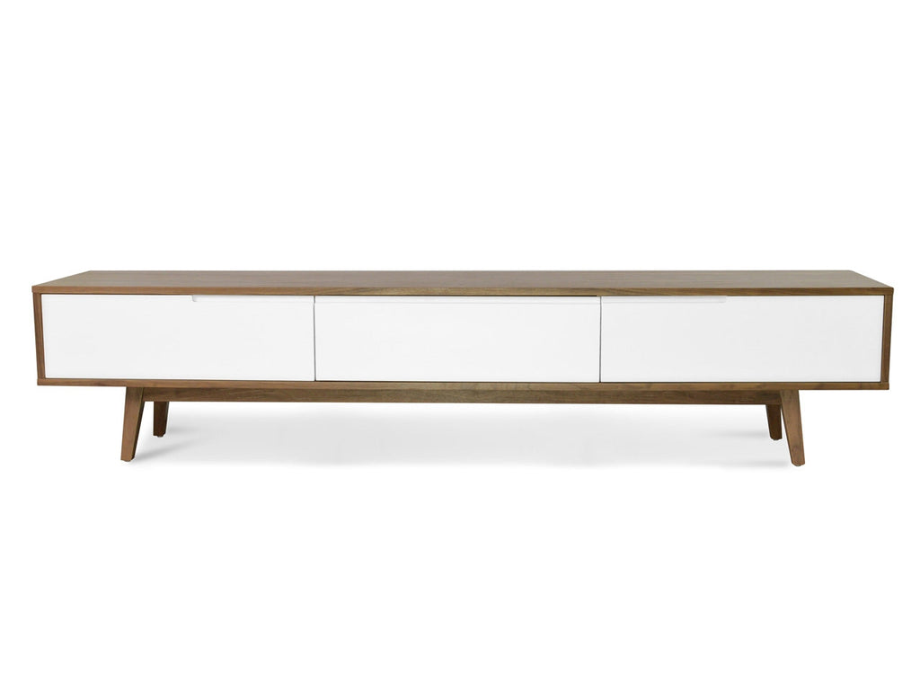2.1m Lowline TV Entertainment Unit - Walnut