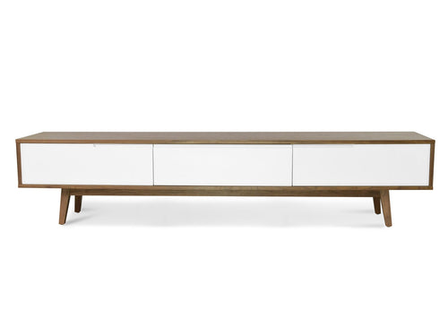 2.1m Lowline TV Entertainment Unit - Walnut