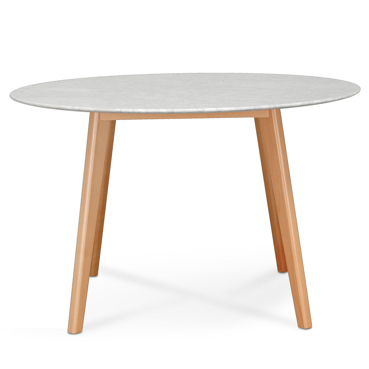 Aron 120cm Marble Dining Table - Natural Base
