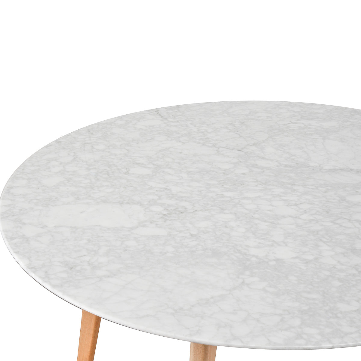 Aron 120cm Marble Dining Table - Natural Base