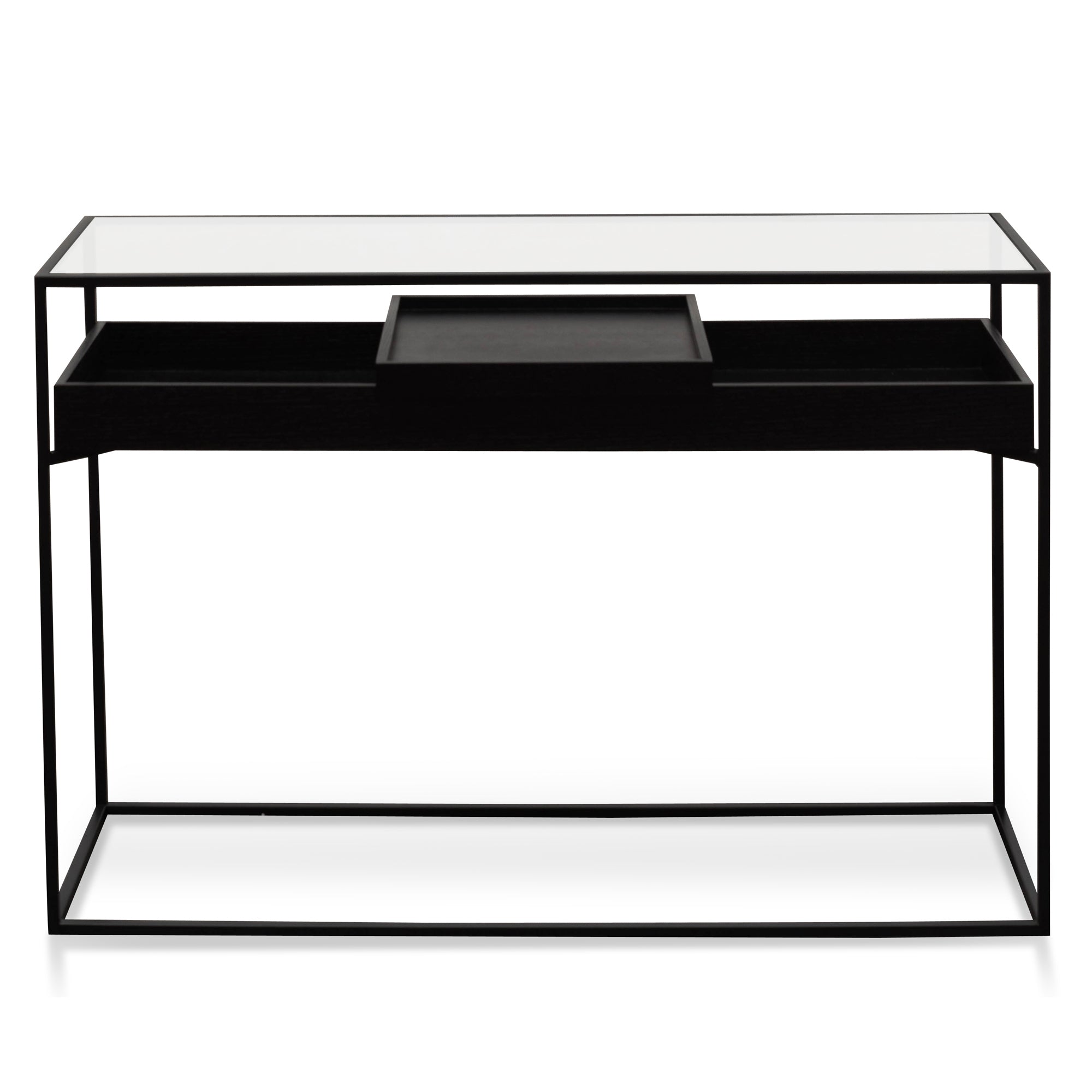 Black Metal Frame Console