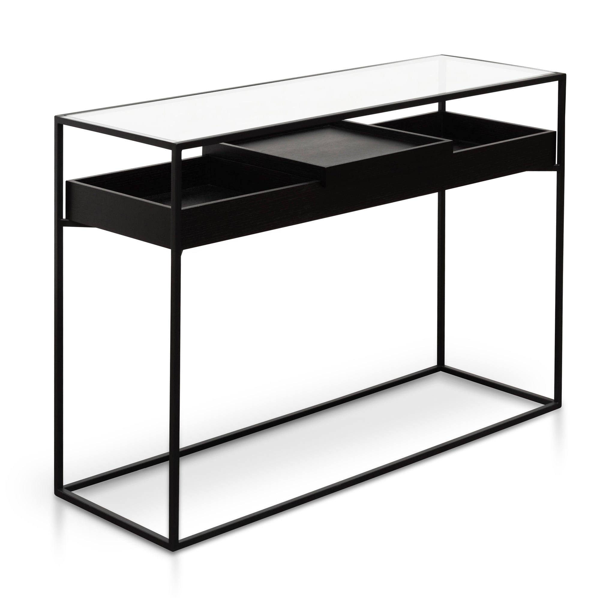 Black Metal Frame Console