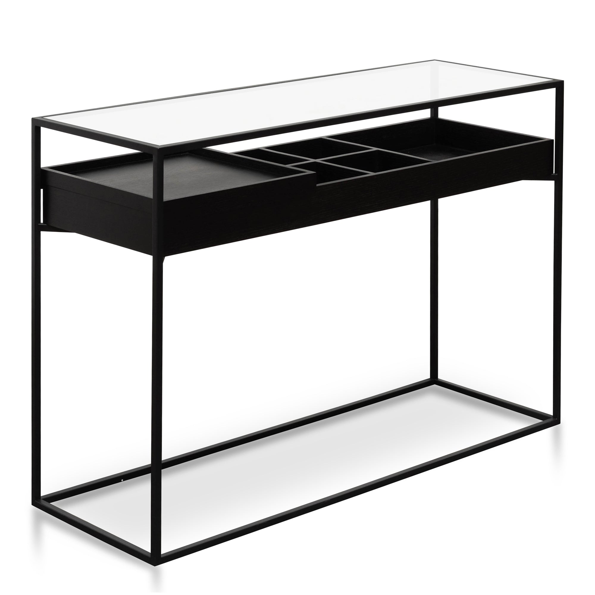 Black Metal Frame Console