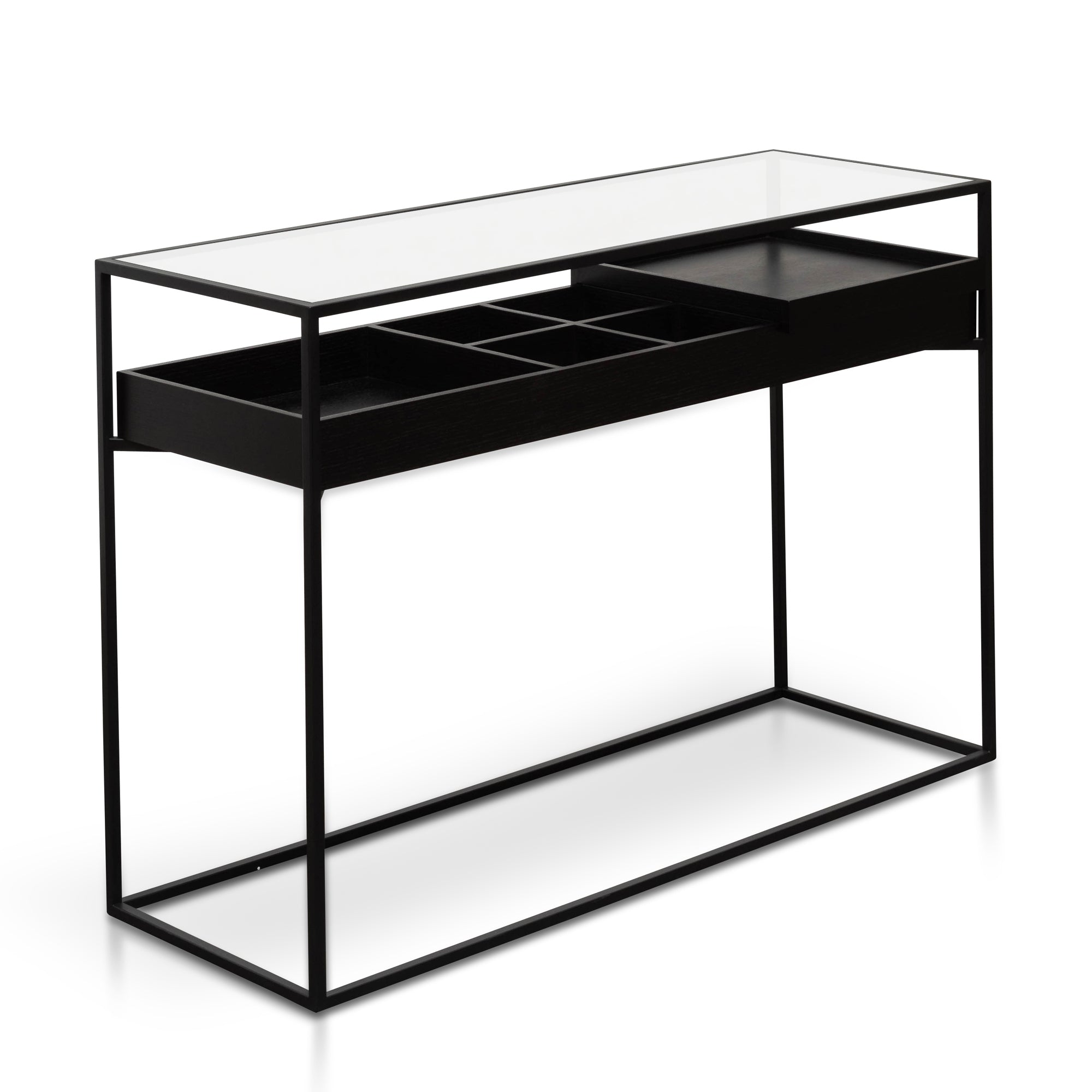 Black Metal Frame Console