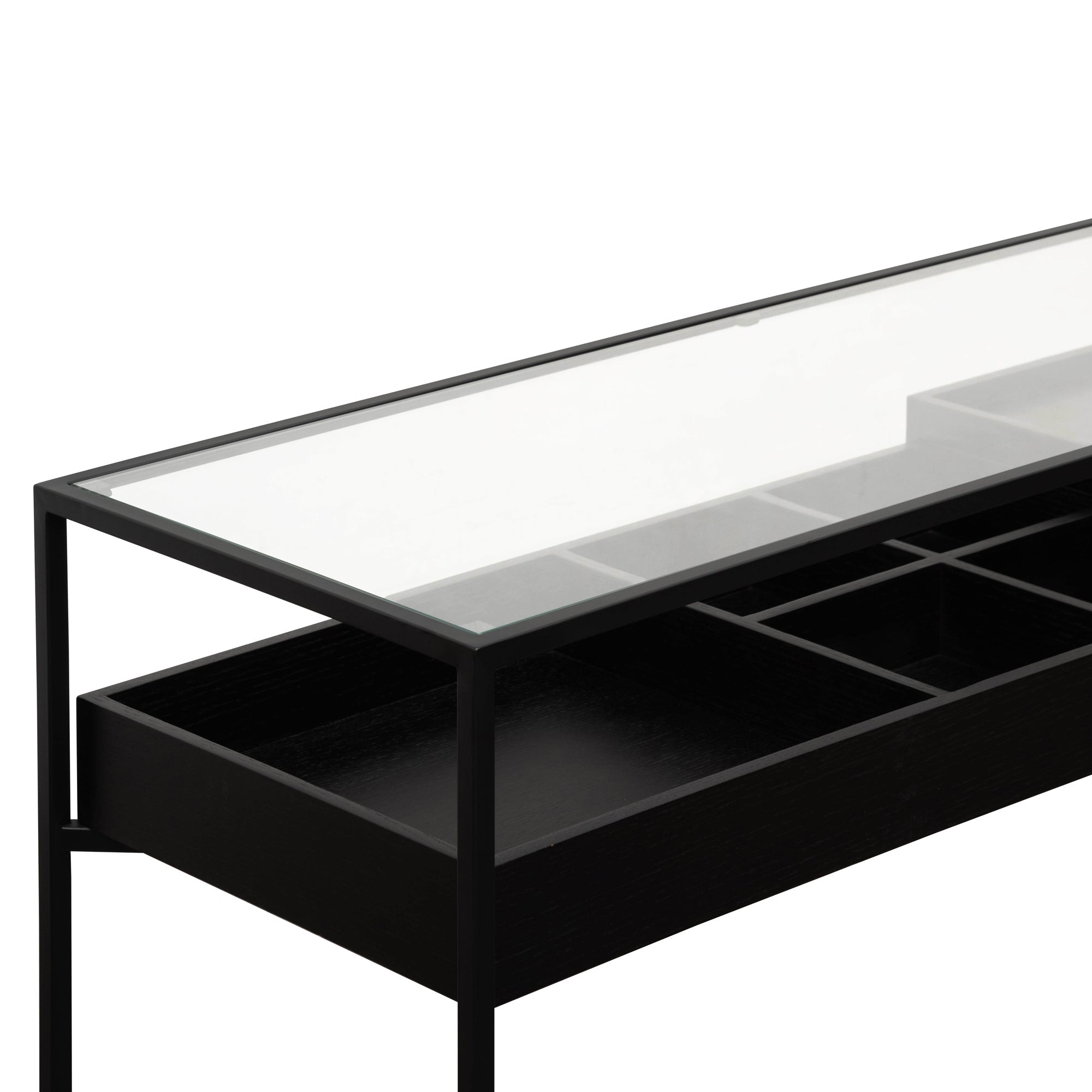 Black Metal Frame Console