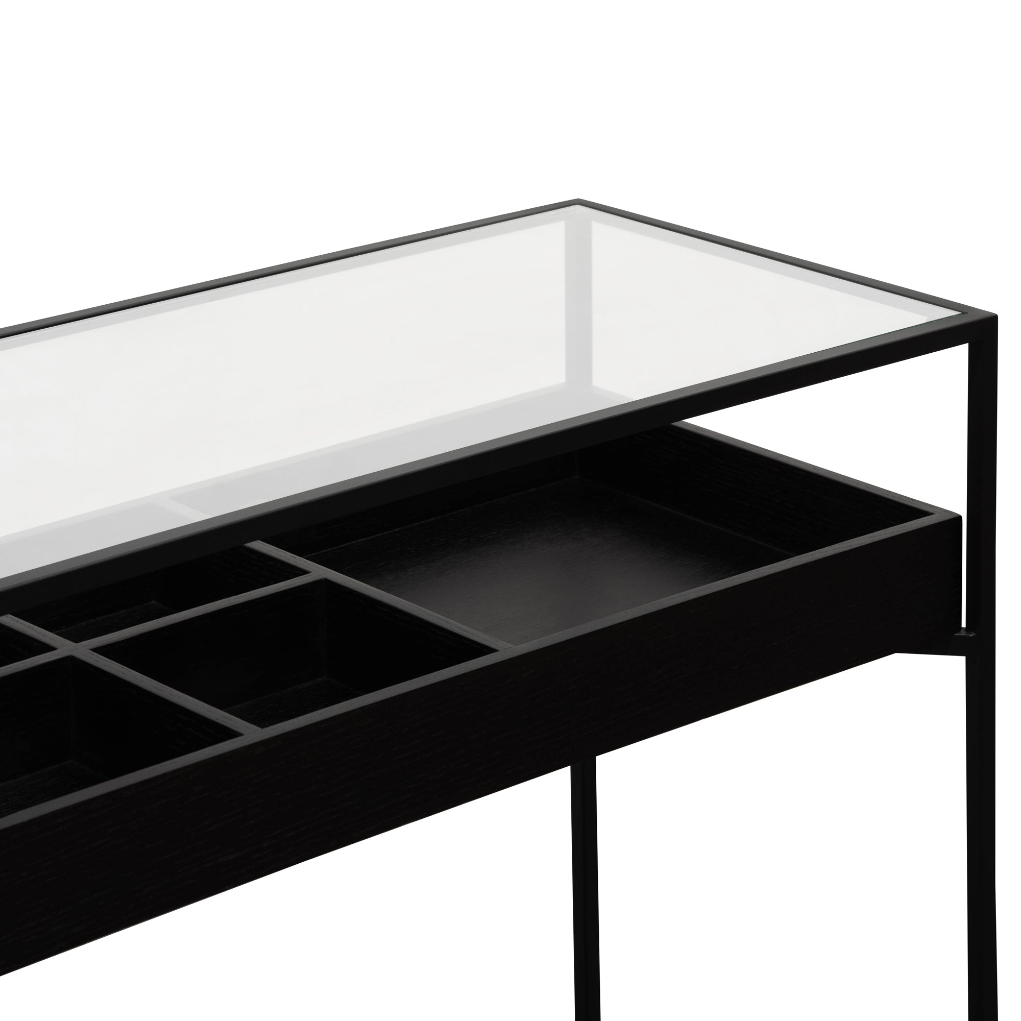 Black Metal Frame Console