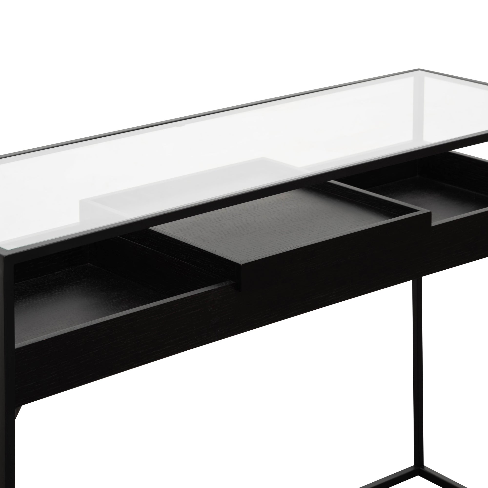 Black Metal Frame Console