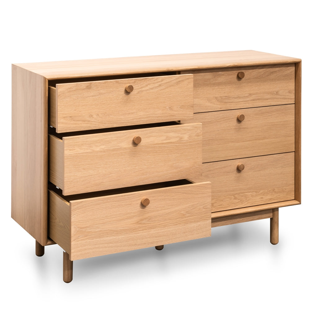 Kenston 6 Drawer Wide Chest - Oak