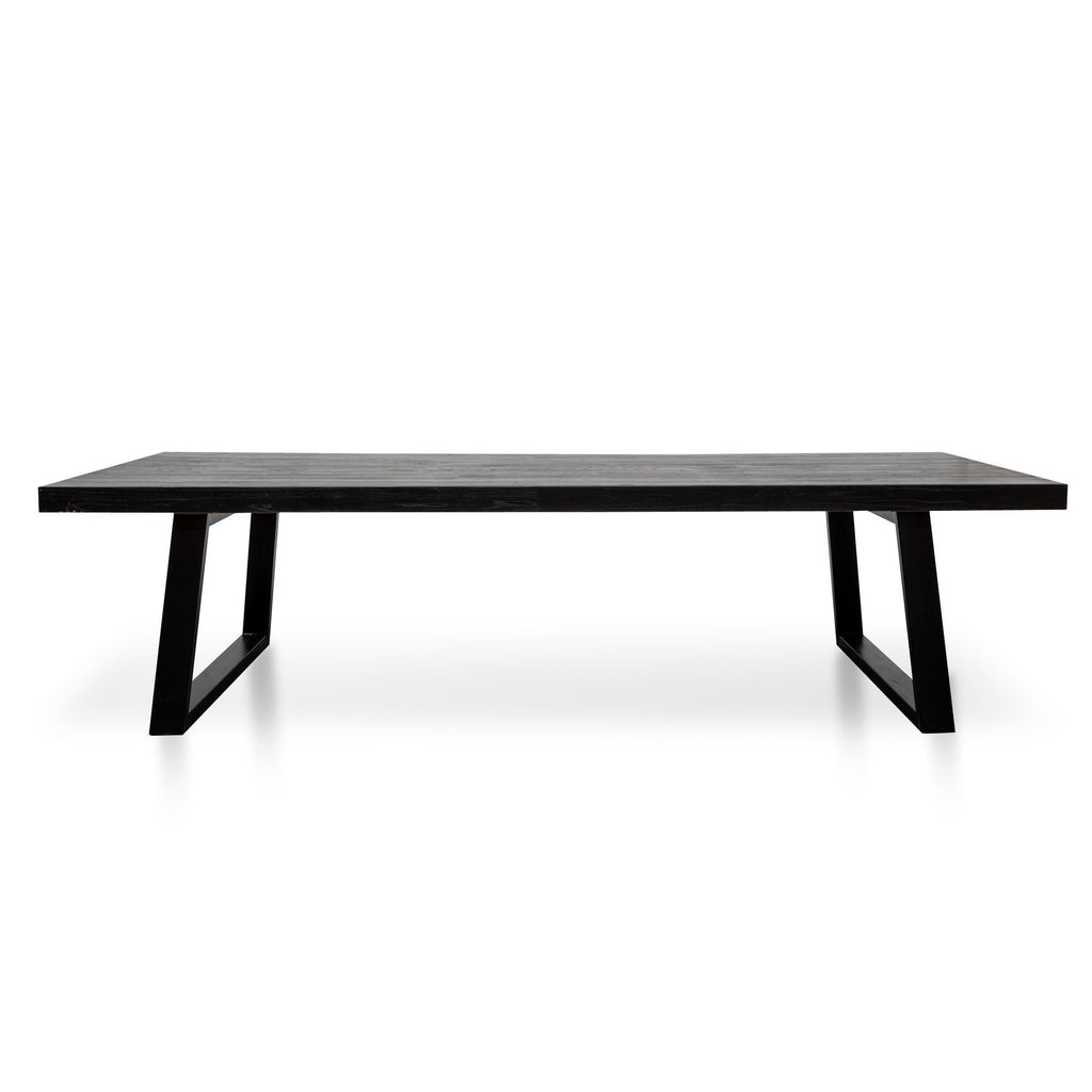 CDT2746 3m Reclaimed Dining Table - 120cm (W) - Full Black