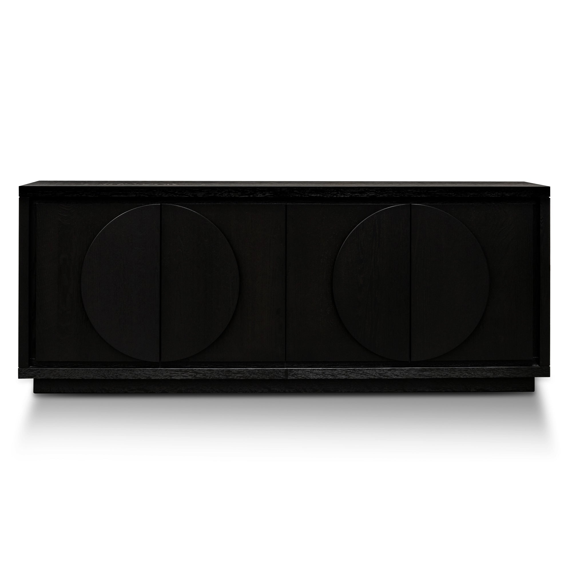 Zara 2m Buffet Unit - Textured Espresso Black