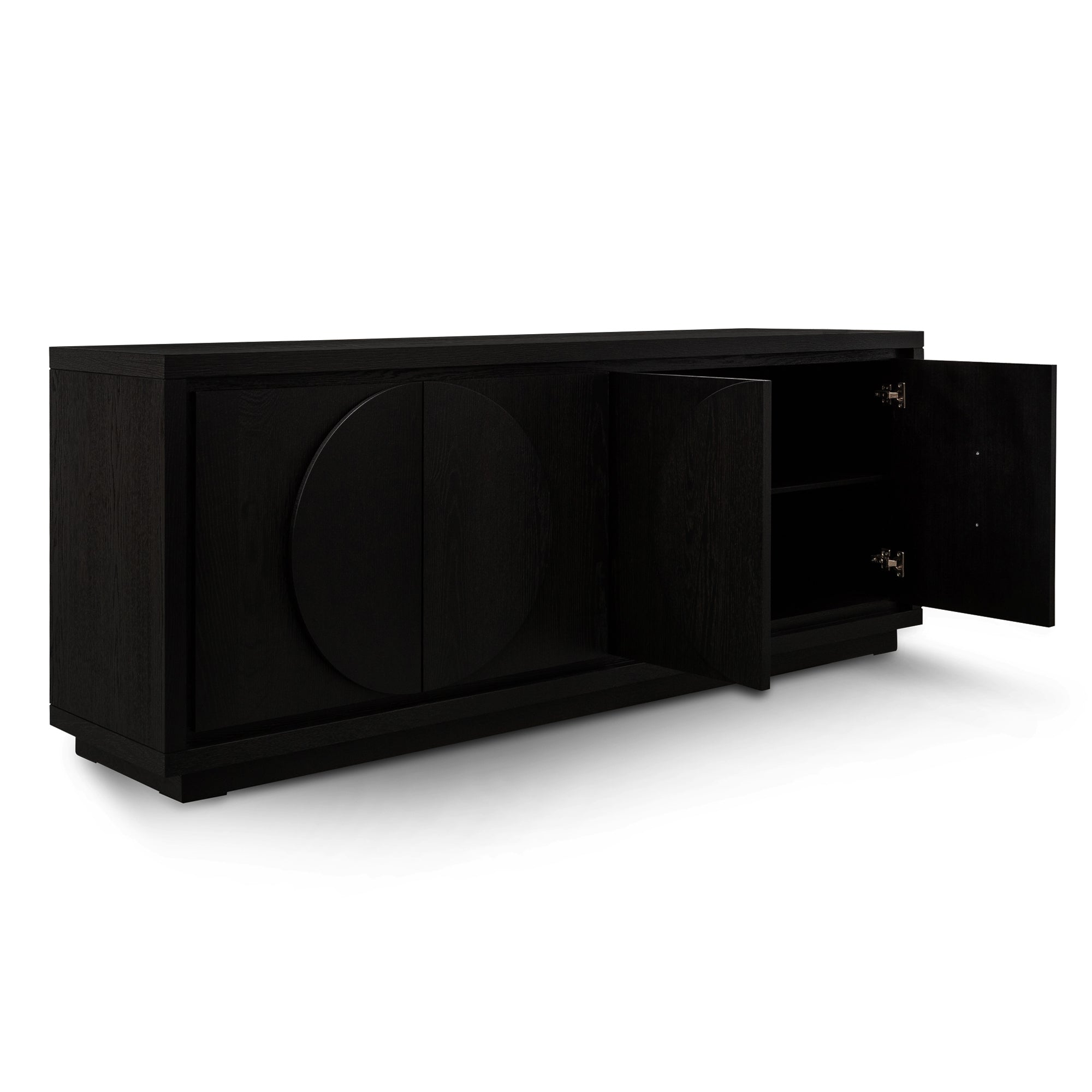 Zara 2m Buffet Unit - Textured Espresso Black