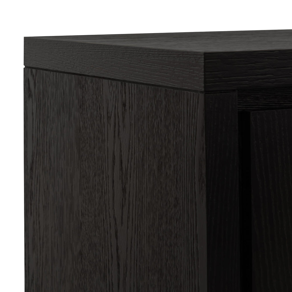 Zara 2m Buffet Unit - Textured Espresso Black