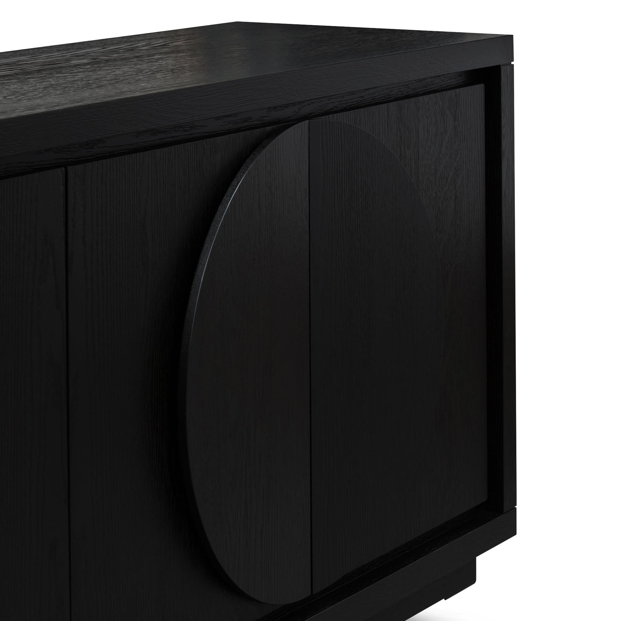 Zara 2m Buffet Unit - Textured Espresso Black