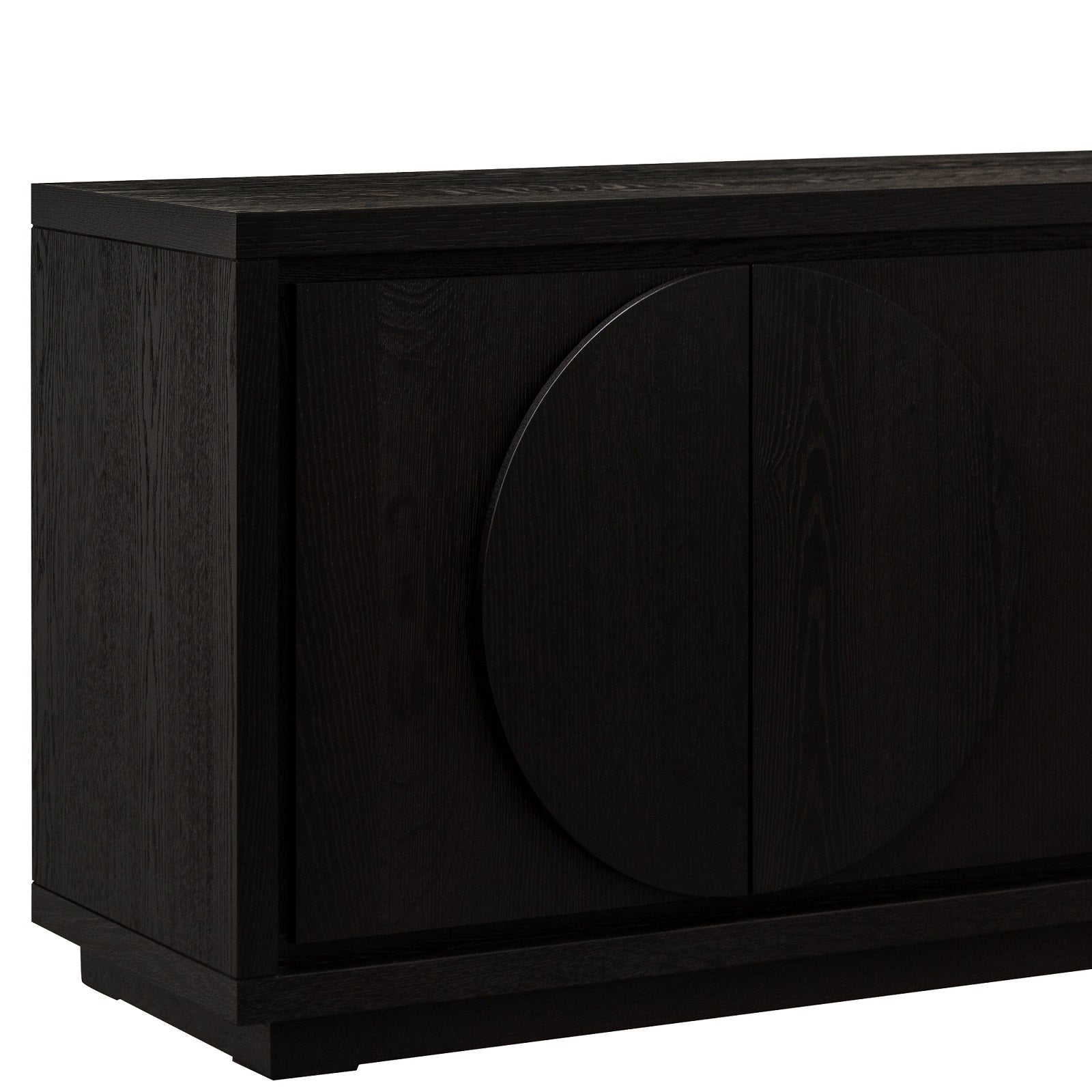 Zara 2m Buffet Unit - Textured Espresso Black