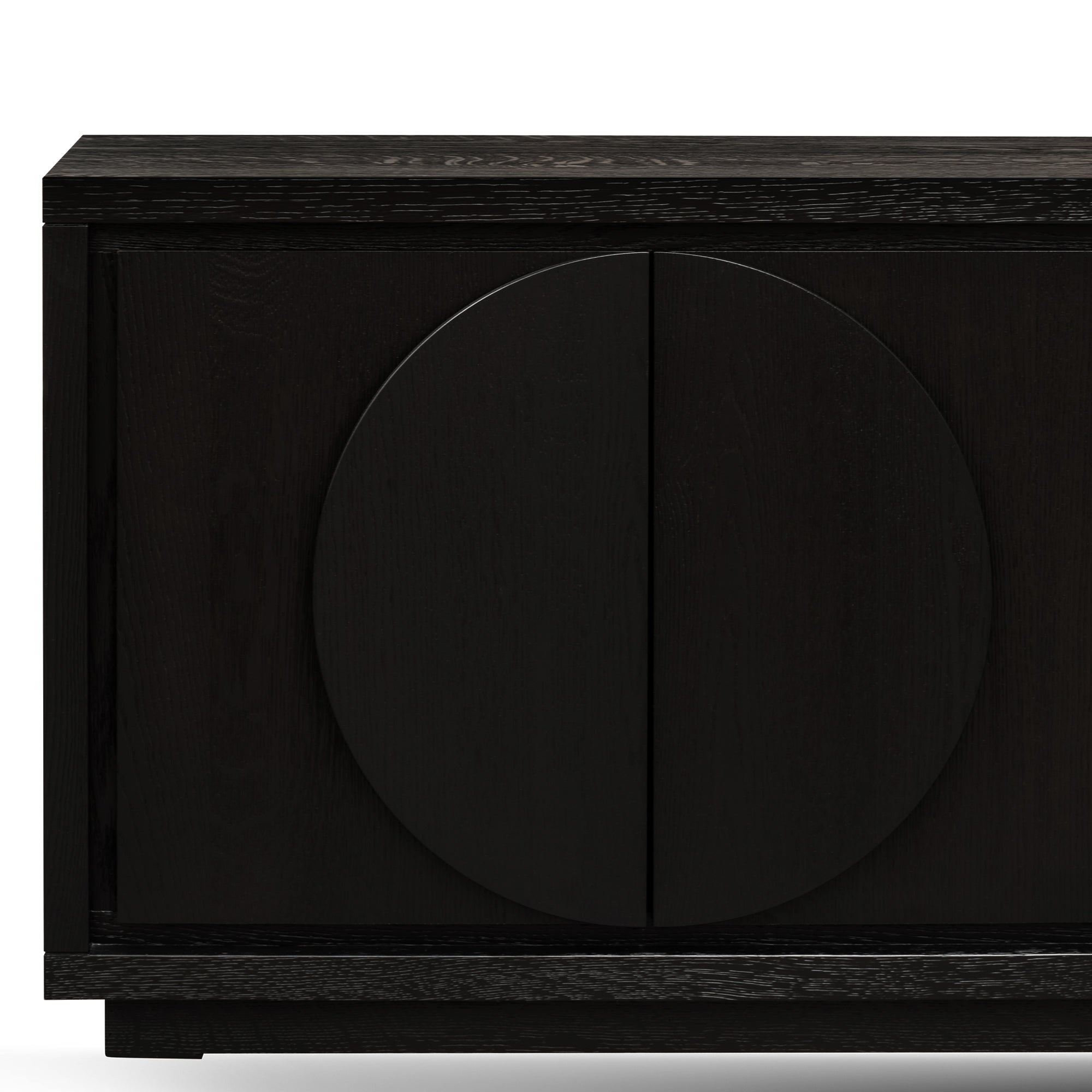 Zara 2m Buffet Unit - Textured Espresso Black