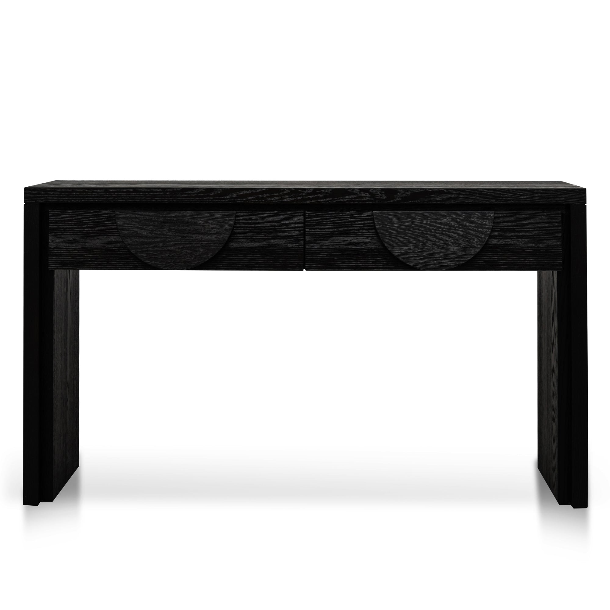 1.4m Console Table - Textured Espresso Black