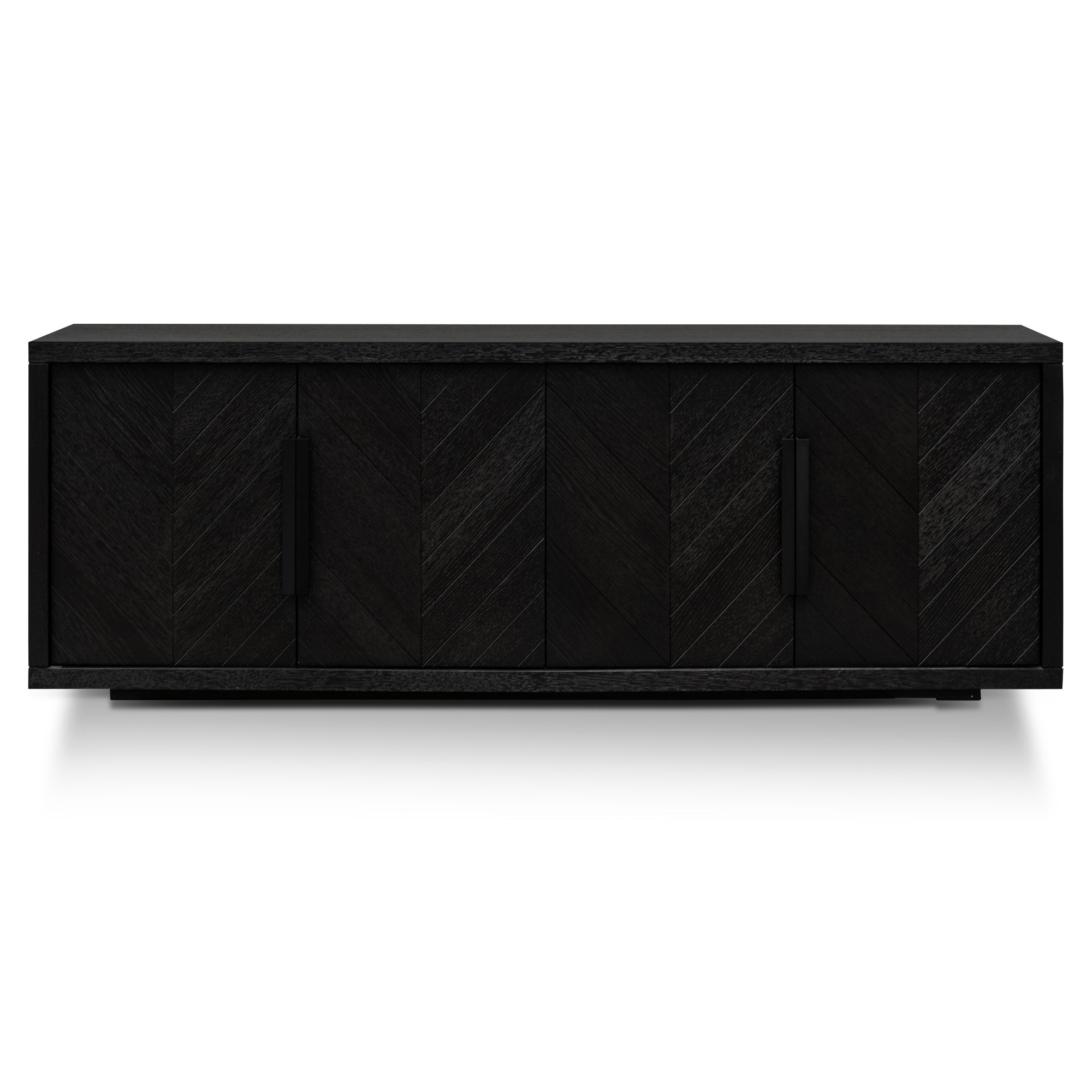 2m Buffet Unit - Textured Espresso Black