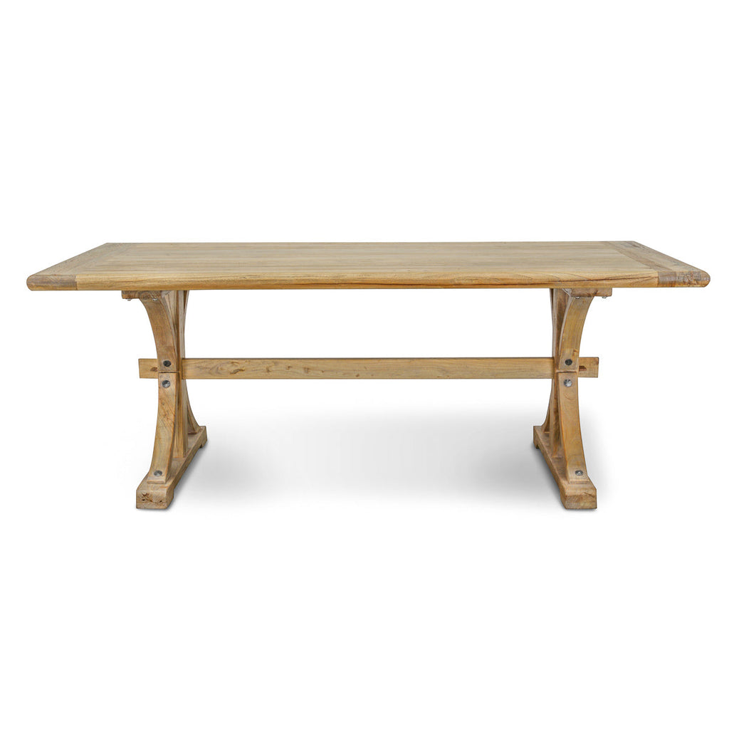 Marcus Reclaimed Elm Wood Dining Table 2M - Natural