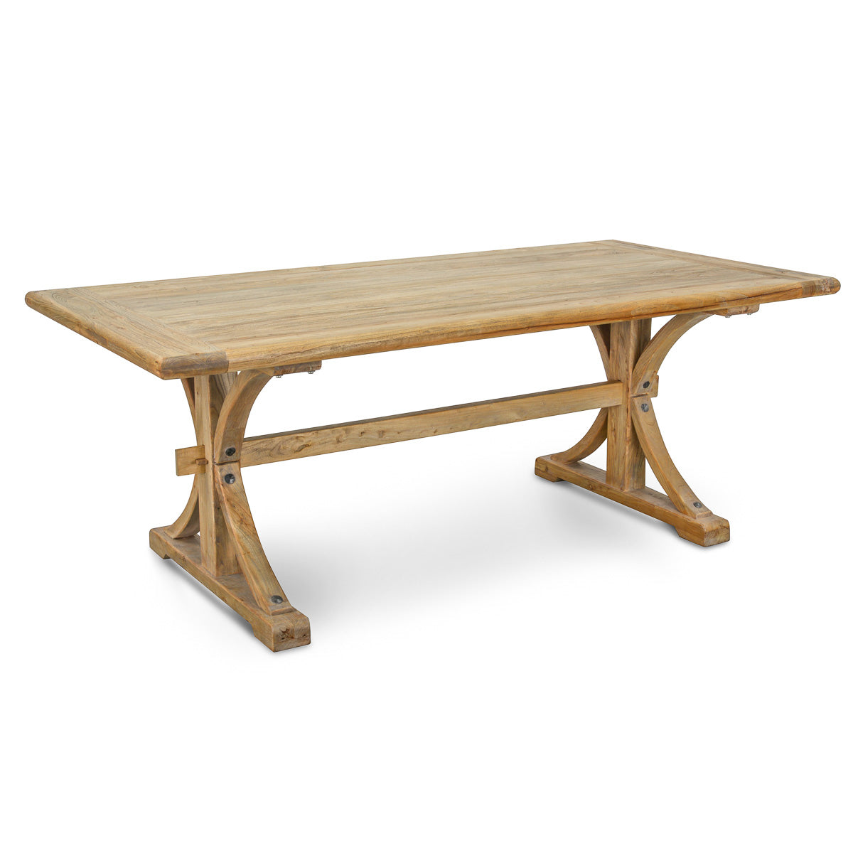 Marcus Reclaimed Elm Wood Dining Table 2M - Natural