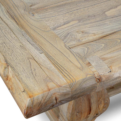 Artica Wood Dining Table 2.4m - Rustic Natural