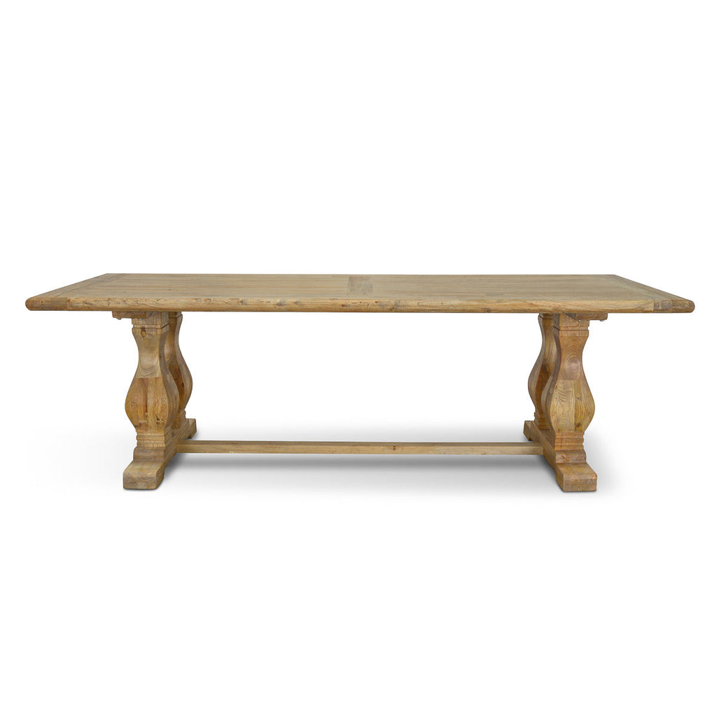 Artica Wood Dining Table 2.4m - Rustic Natural