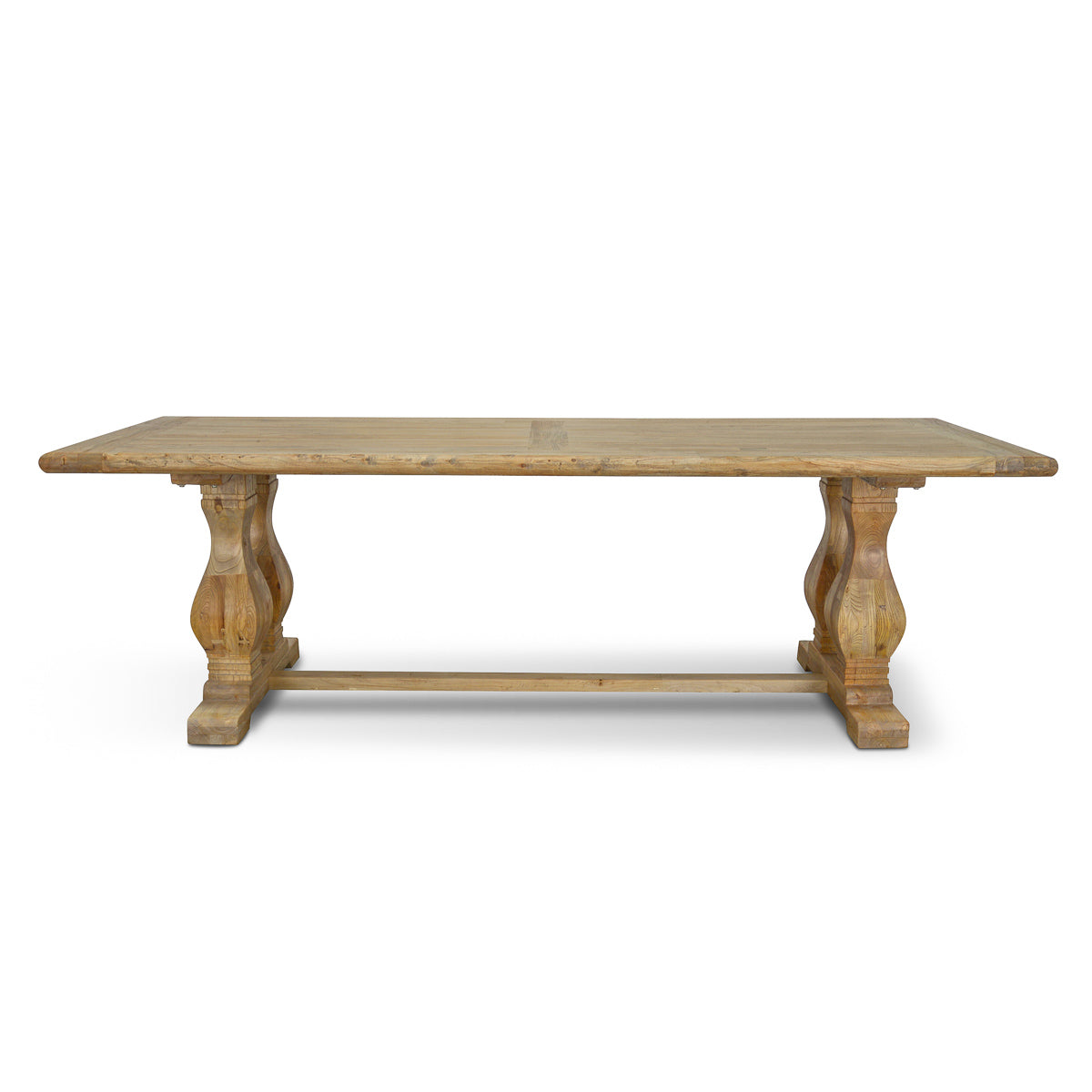 Artica Wood Dining Table 2.4m - Rustic Natural