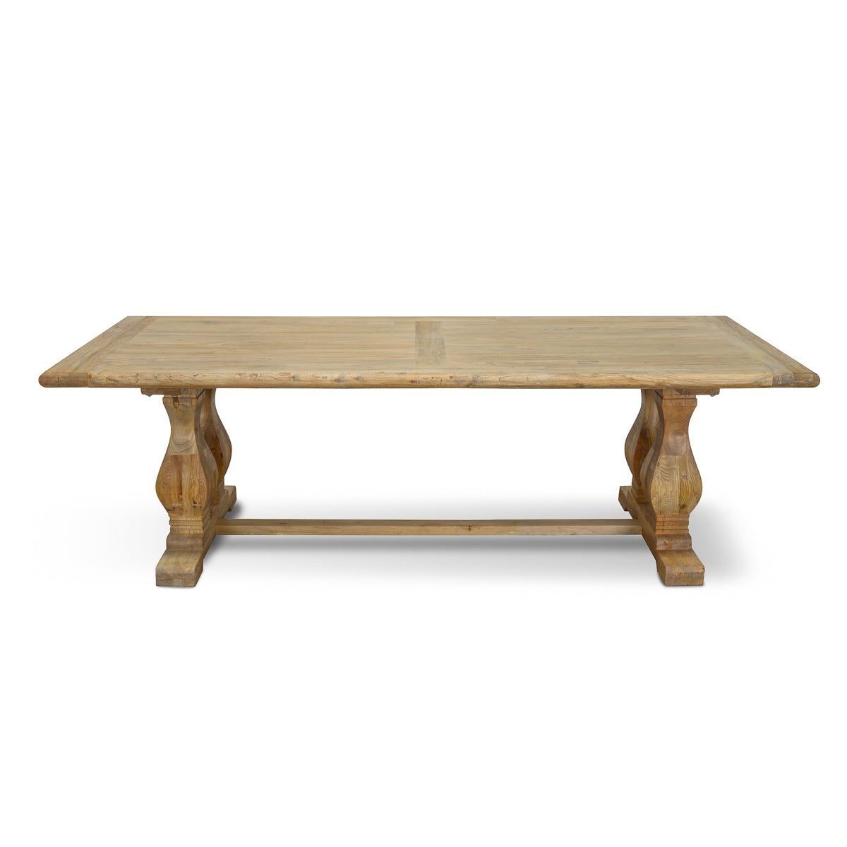 Artica Wood Dining Table 2.4m - Rustic Natural