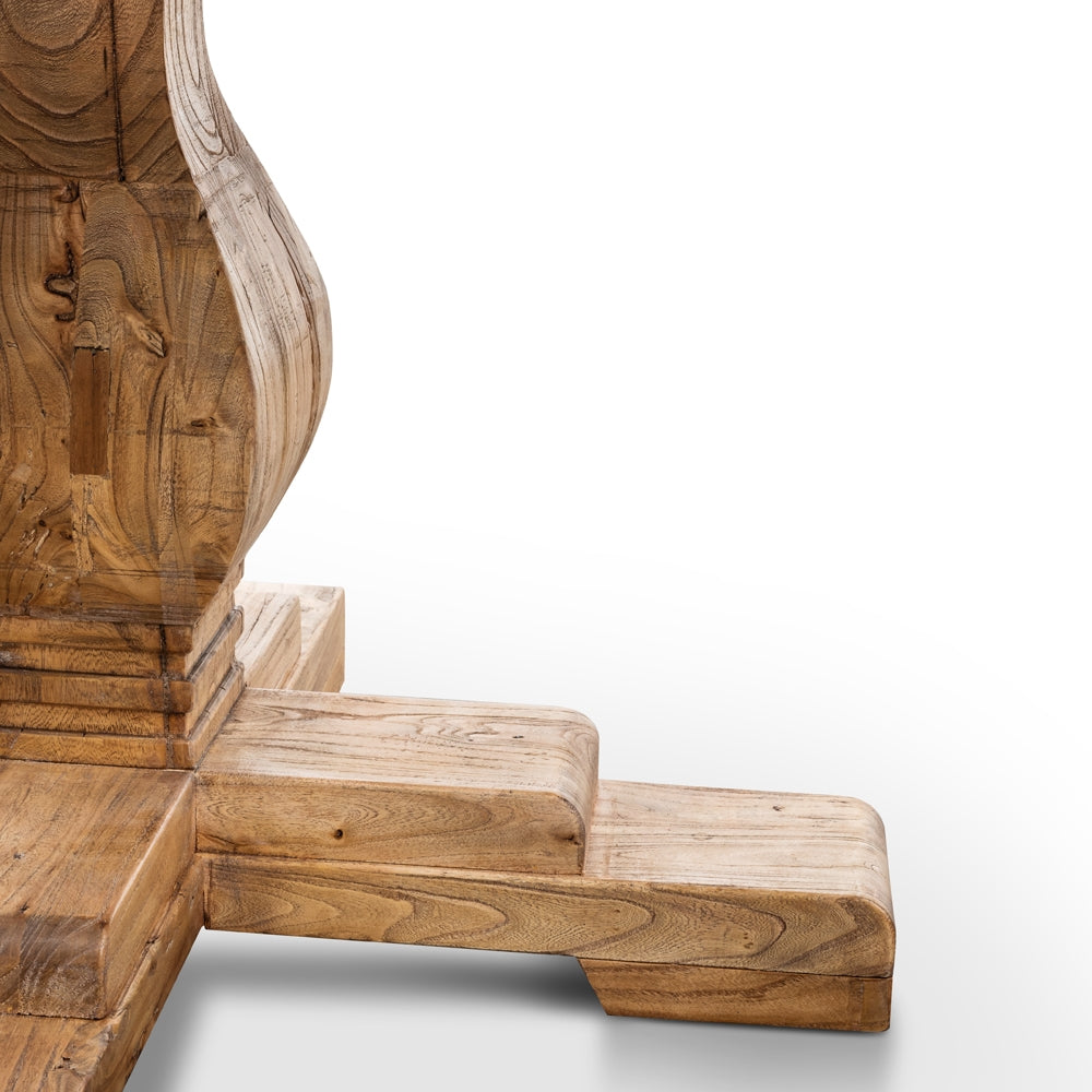 Joane Round Dining Table 140cm - Rustic Natural