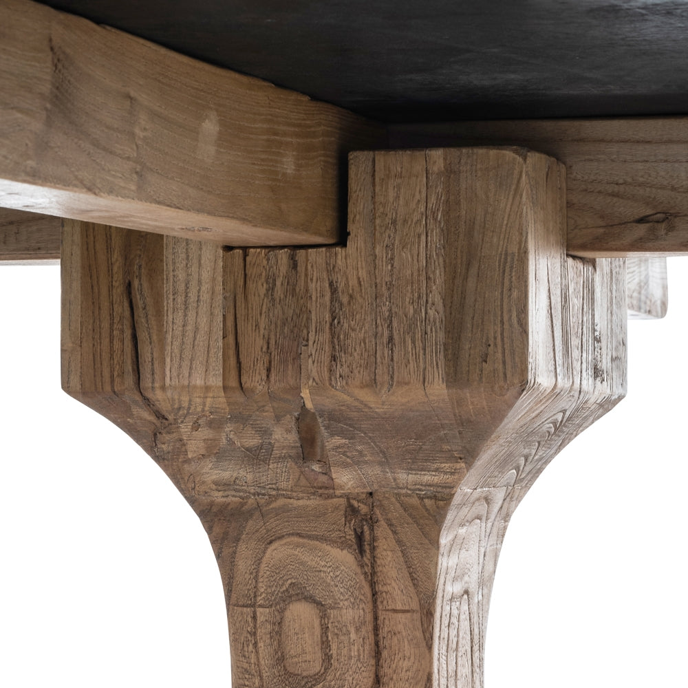 Joane Round Dining Table 140cm - Rustic Natural