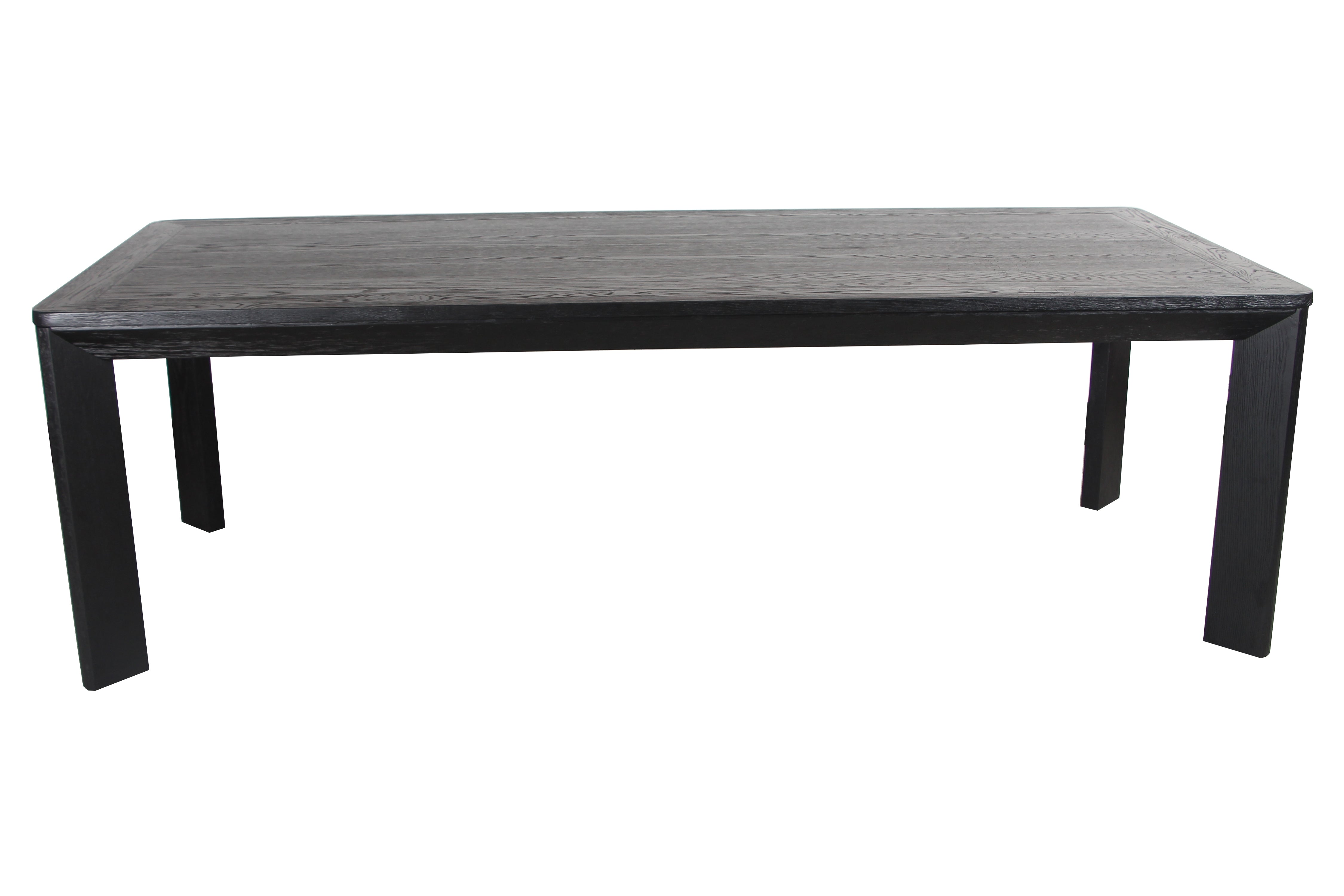 CDT6078-CH 2.4m Wooden Dining Table - Full Black