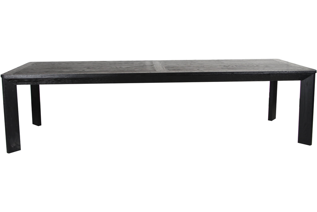 CDT6079-CH 3m Wooden Dining Table - Full Black