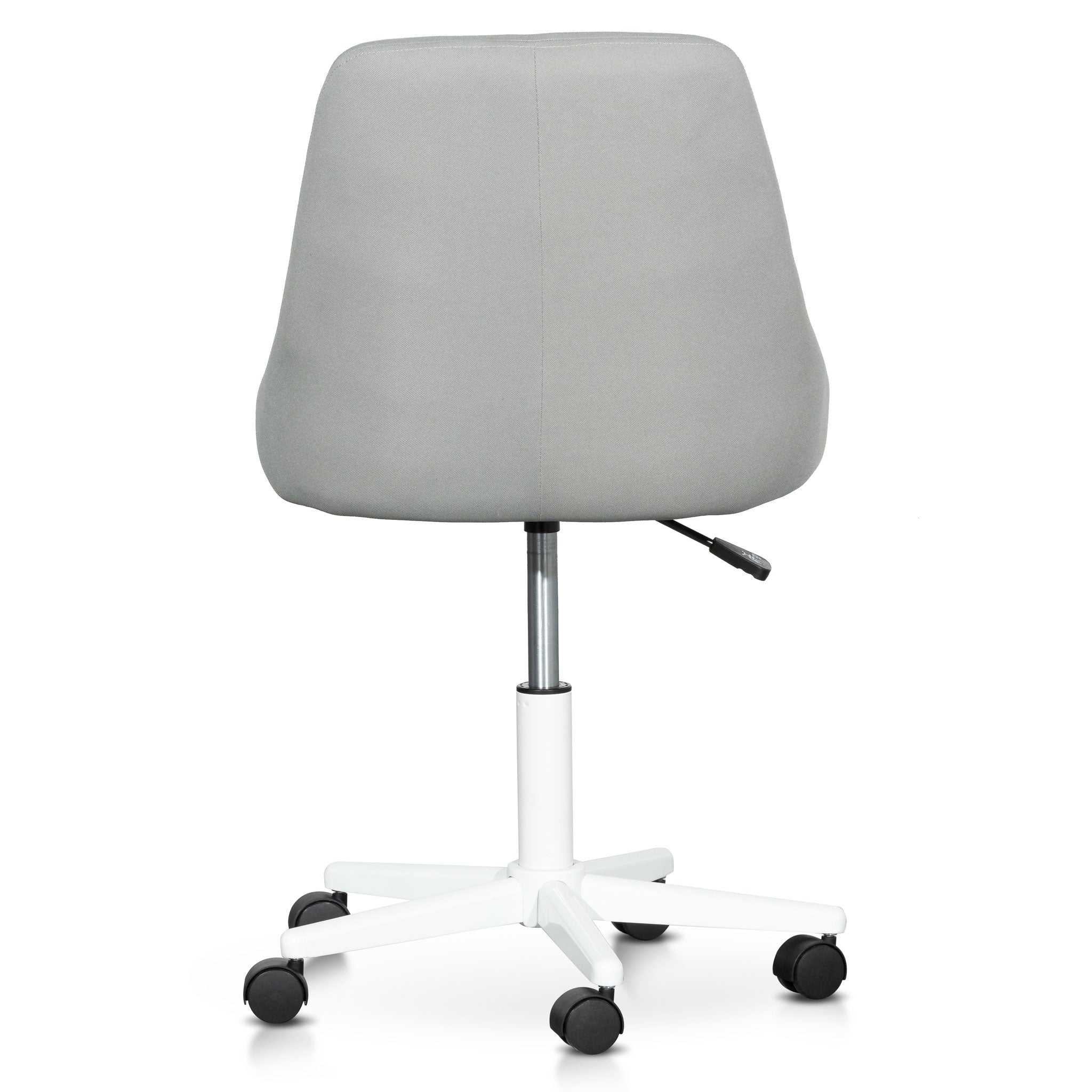 Ernesto Grey Fabric Office Chair - White Base