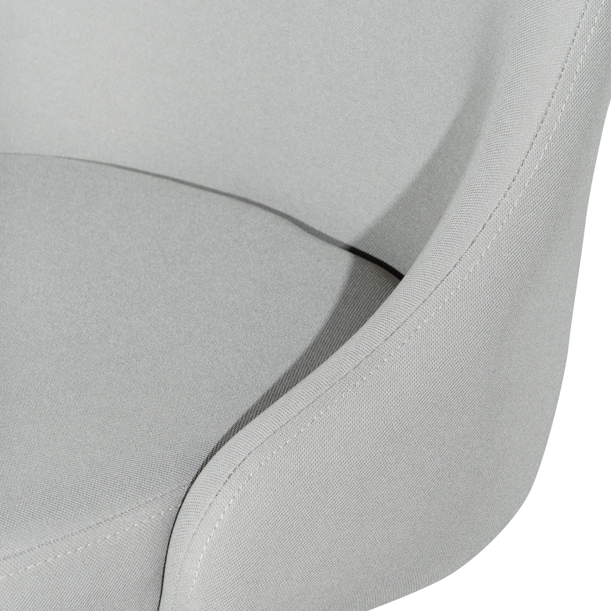 Ernesto Grey Fabric Office Chair - White Base