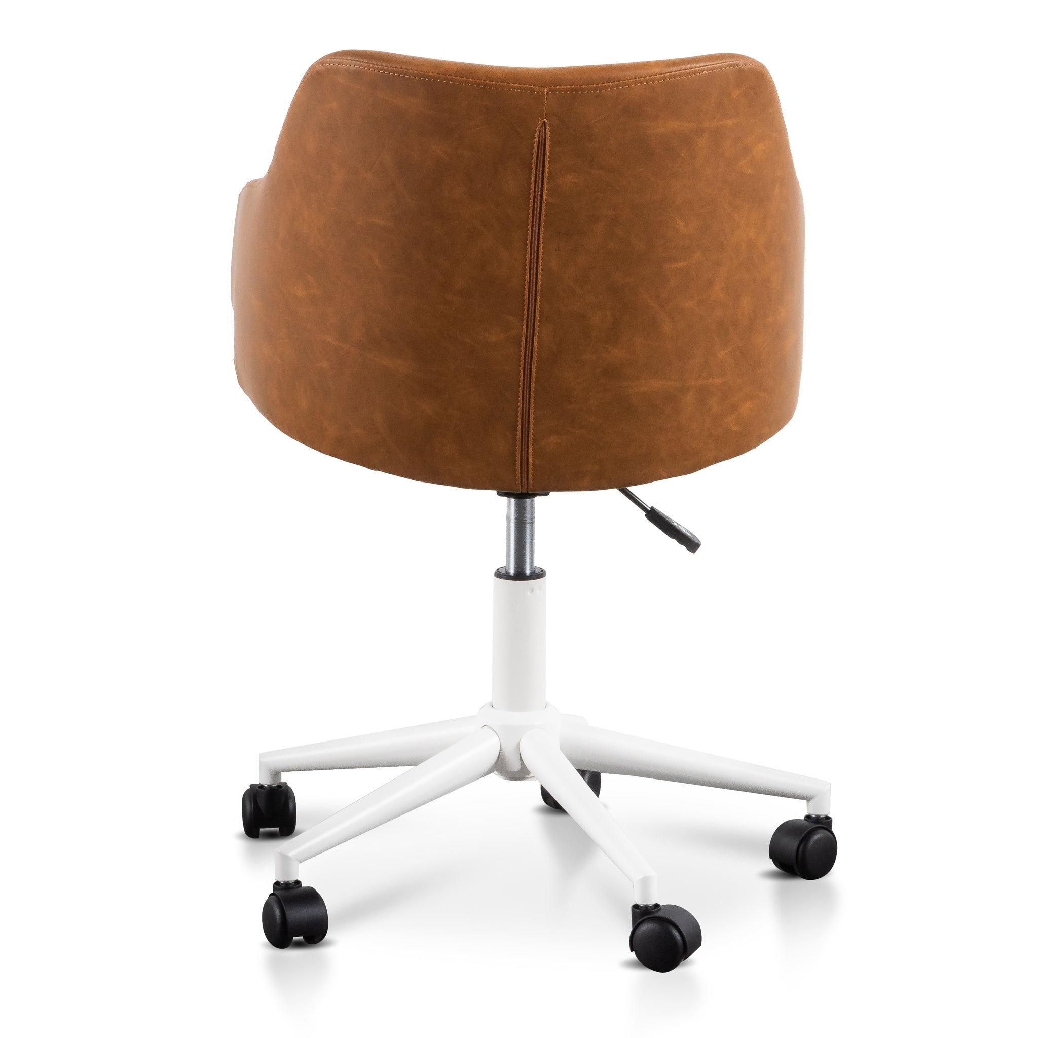 Hester Office Chair - Tan with White Base